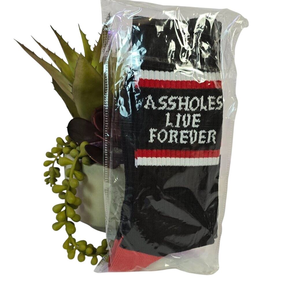 ALF Unisex Socks Black/Red/White NWT